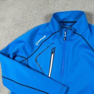 Sunice Allendale Mens Thermal 1/4 Zip‎ Jacket XL Blue Pullover Activewear